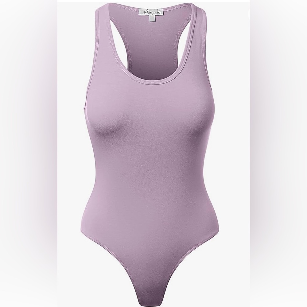 Basic lilac bodysuit. Great alone or layered